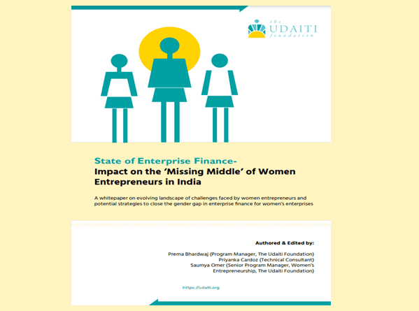 State of Enterprise Finance - Impact on the ‘Missing Middle’ of Women Entrepreneurs in India